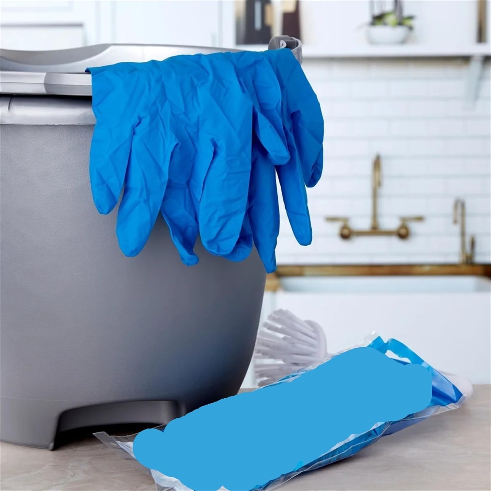 Genérico Paquete de 20 guantes desechables de nitrilo, resistentes a pinchazos for cocina multiusos, cuidado de mascotas y bebés