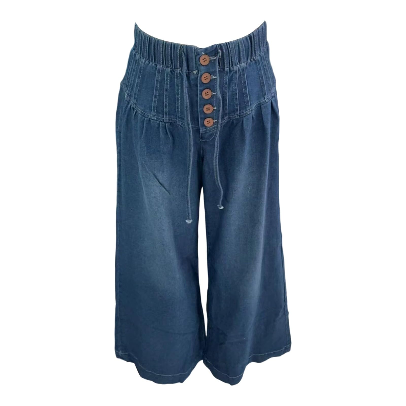 Vaqueros Elasticos Mujer Jeans Pantalones Casual Ropa Rectos Invierno Tejanos Ancho Pantalón Ligero Tallas Grandes Baggy Primavera Vaquero