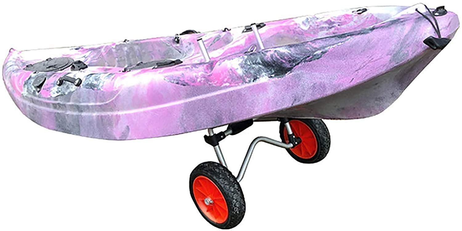 carrelli per Kayak Rimorchio per Kayak Pieghevole Telaio in Alluminio | Carrello Porta Canoa Universale per Barche Adatto a Tutti i Kayak Aperti, Barche con Piattaforma e Barche da Rafting