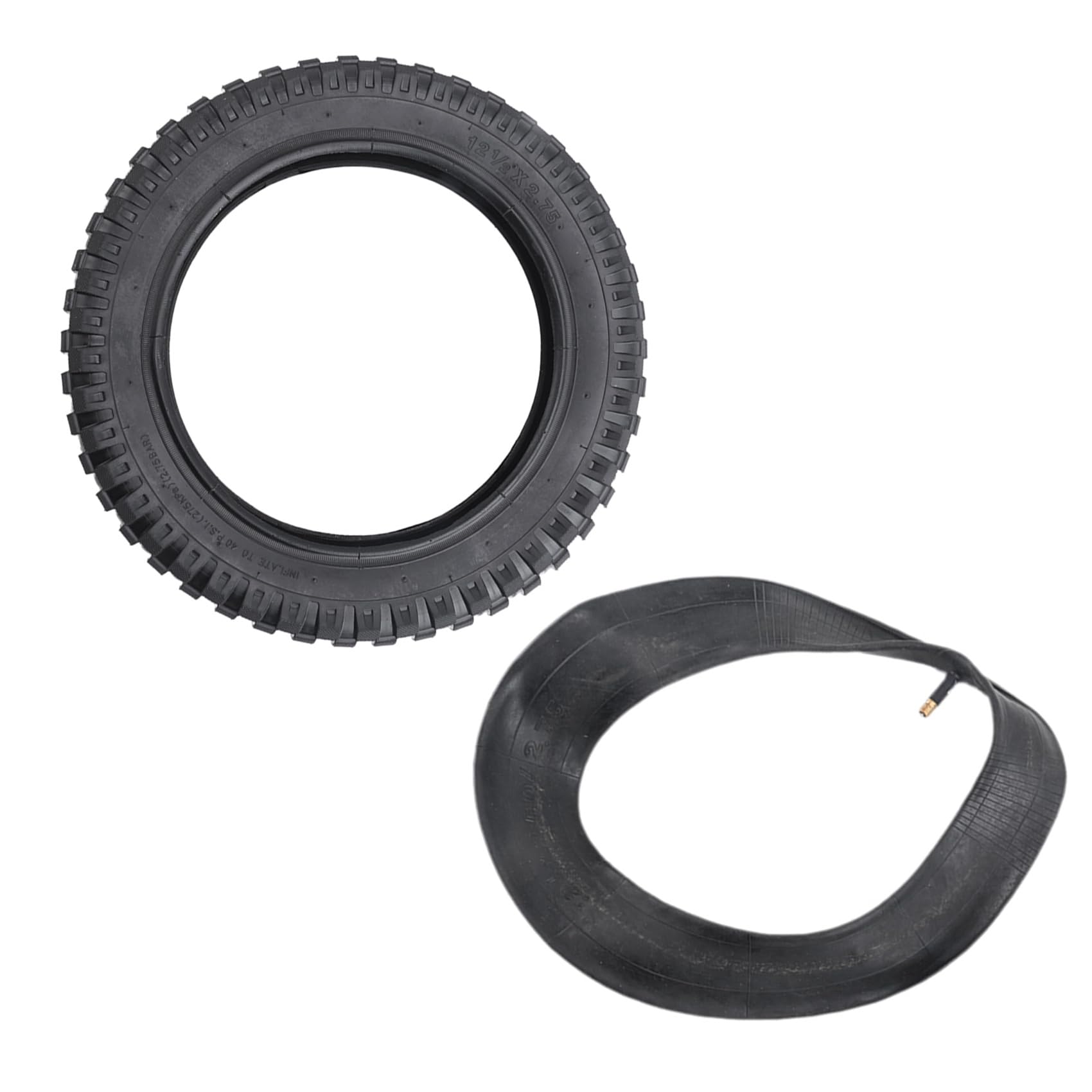 Pneu 12 1/2 x 2.75 + chambre à air pour moto 49 cc Mini Dirt Bike Pneu MX350 MX400 Pneu de scooter Pneu résistant à l'usure 12"