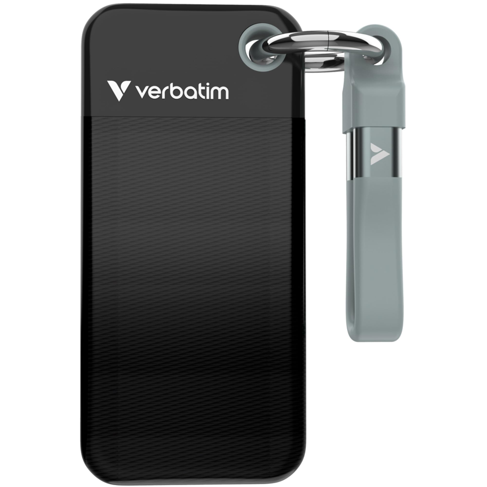 verbatim pocket ssd 1tb external ssd usb 3.2 gen 2, up to 1000mb/s read & write portable hard drive for pc, mac & console, black/grey