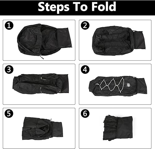 Miniatura 3 de Mochila de senderismo ligera de 15 litros plegable pequeña mochila de viaje mochila de camping plegable para mujeres y hombres, Negro -, Mochilas de