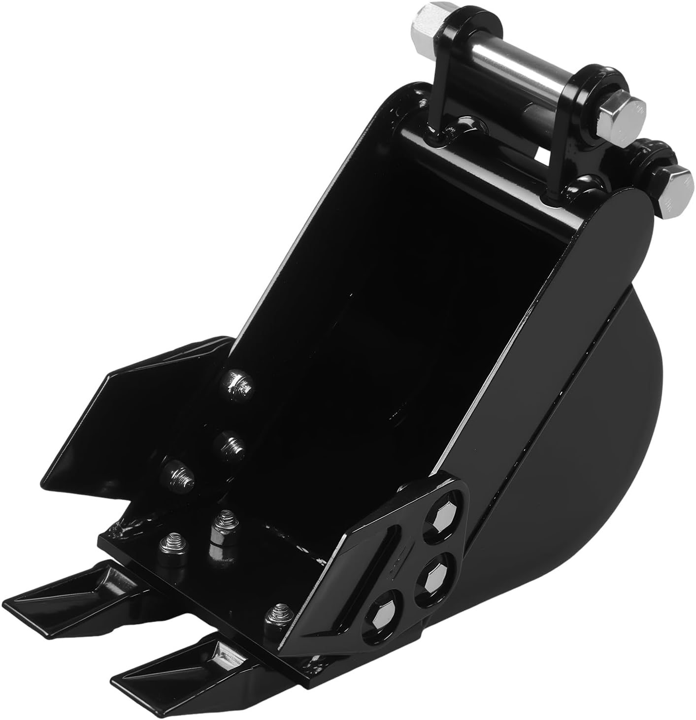 Generic Mini Excavator Bucket 200mm Excavator Auger Attachments with Metal Teeth Manganese Steel Trench Digger Bucket Wear Resist Pipeline Excavation & River Dredging