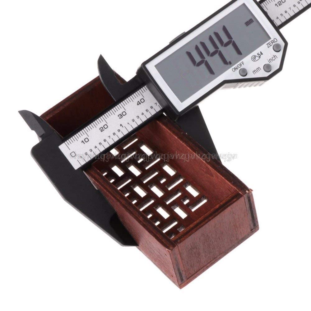 Digital Caliper Waterproof IP54 Large LCD Screen Carbon Fiber Vernier 0-150mm 6" JUL10 dropship-image-9