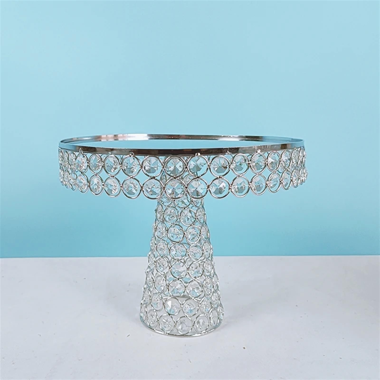 Stojak na ciasto, Stojak na ciasto złoty i srebrny 20-30 cm(12inch Silver 1pcs)