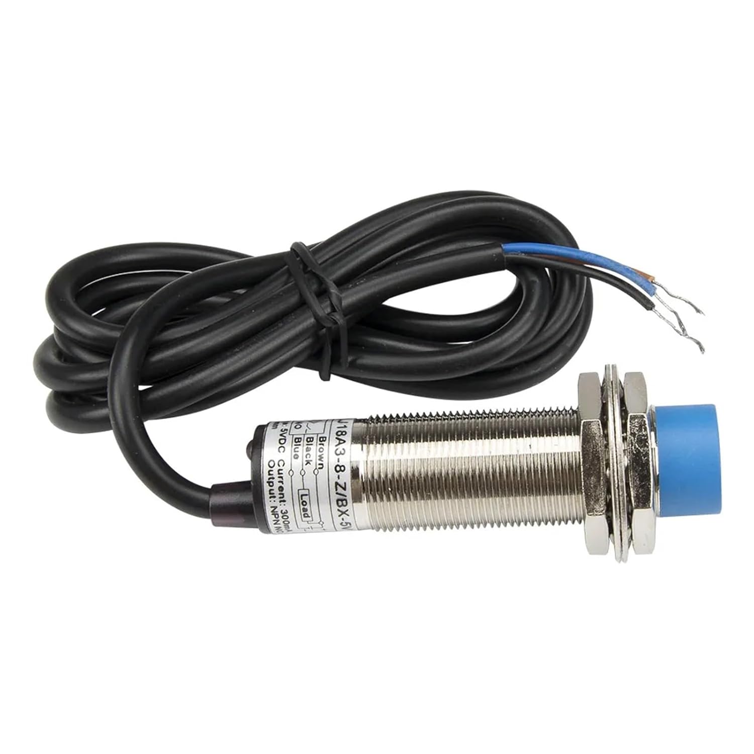 M18 8mm Sensing DC 5V inductive Proximity Sensor Switch NPN NO LJ18A3-8-Z/BX-5V Work Voltage 5VDC Special for MCU