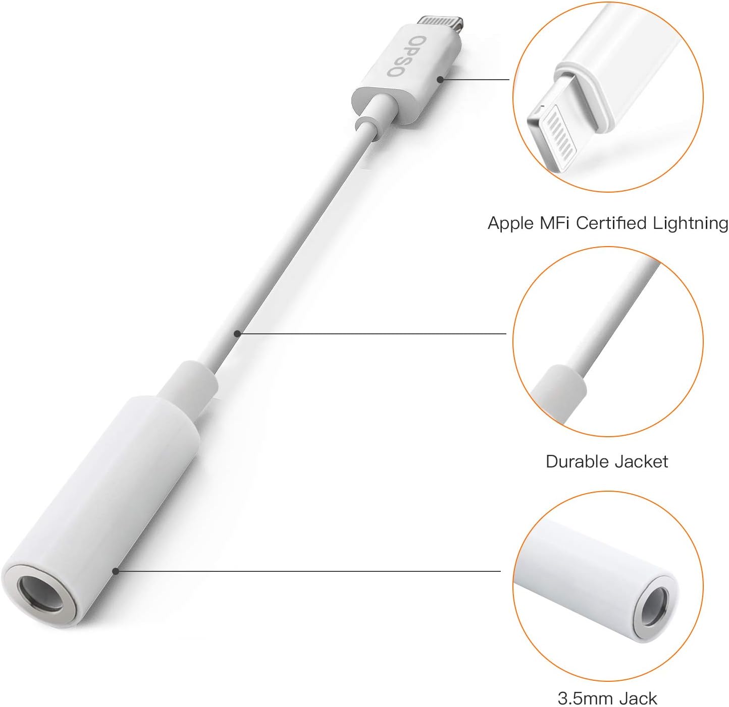Buy Apple MFi Certified] Lightning to 3.5 mm Headphone Jack Adapter