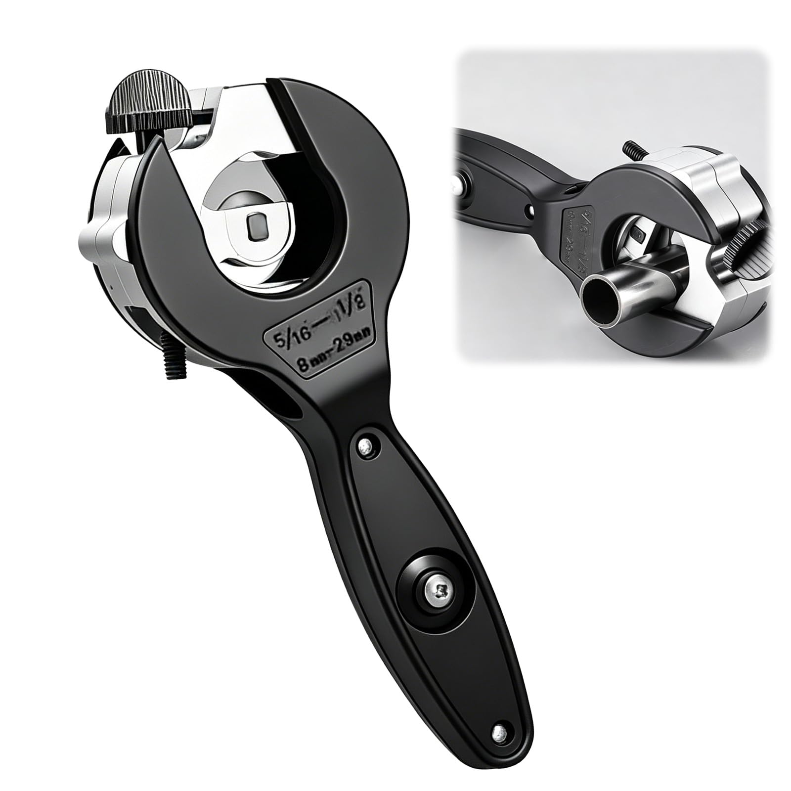 Ratchet Pipe Cutter, Pipe Cutter, Pipe Cutters, Nlsqw Ratchet Pipe Cutters Metal, for 5/16" to 1-1/8" (8-29mm), Copper PVC Plastic