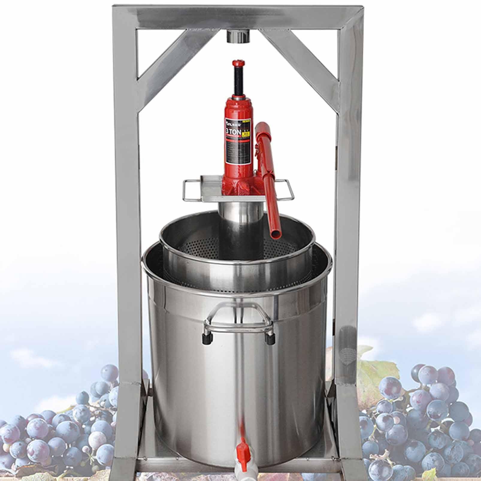 Obstpresse für die Herstellung von Wein und Apfelwein, große Kapazität Entsafter mit Obstzerkleinerer und Mühle, ideal für die Apfel- und Obstverarbeitung