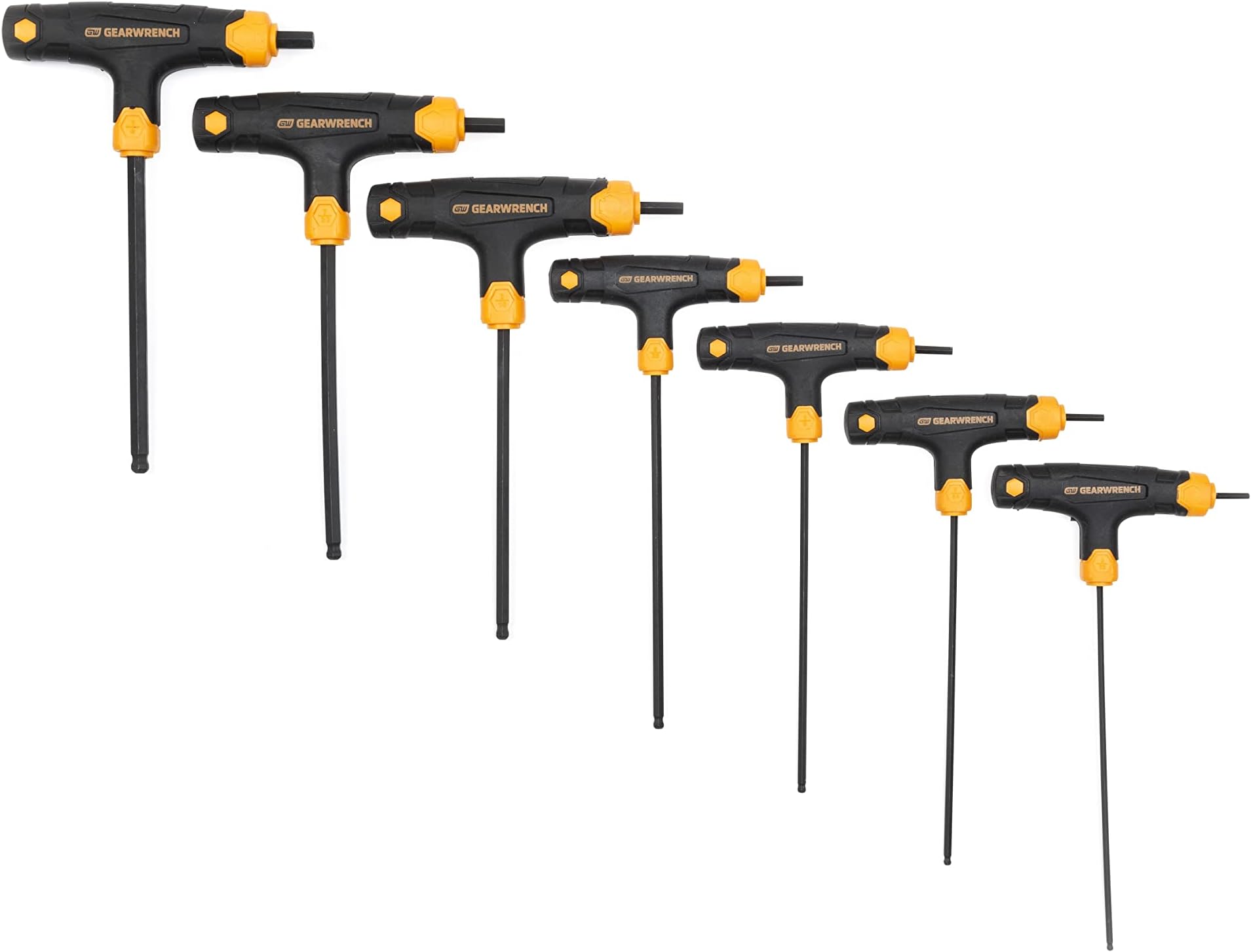 7 Piece SAE T-Handle Ball End Hex Key Set - 83515