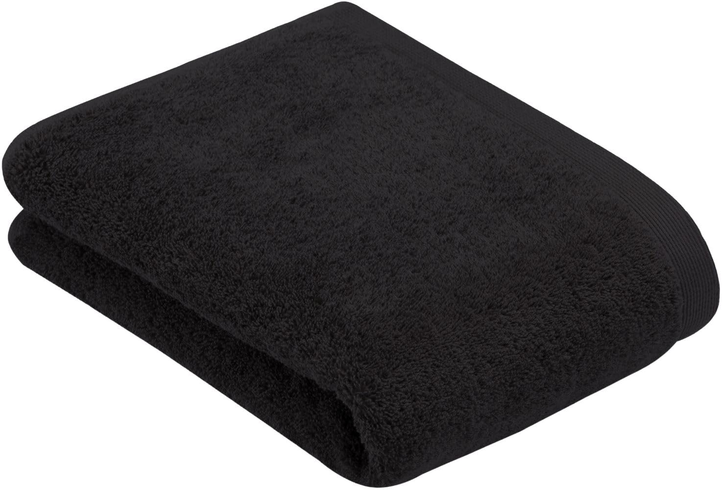 Vossen Badetuch High Line Farbe schwarz Größe 100x150