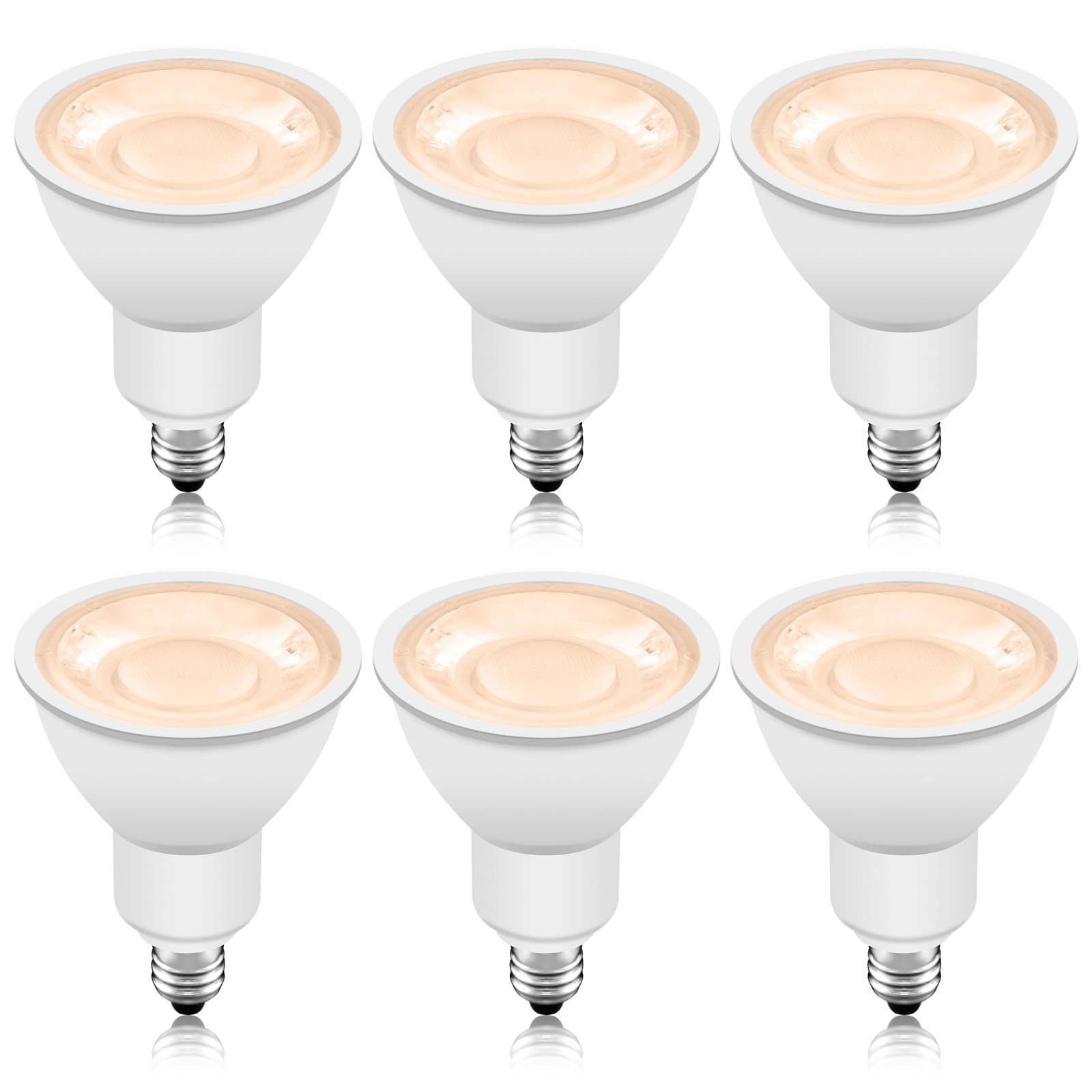 共同照明 6個セット LEDスポットライト E11口金 60W形相当 600lm 電球色 GT-SP-6WW-E11W-6B ハロゲン電球 高輝度 LED電球 ダクトレール用スポットライト 白 ビーム角40° 店舗照明 長寿命 省エネ【適格請求書発行可】