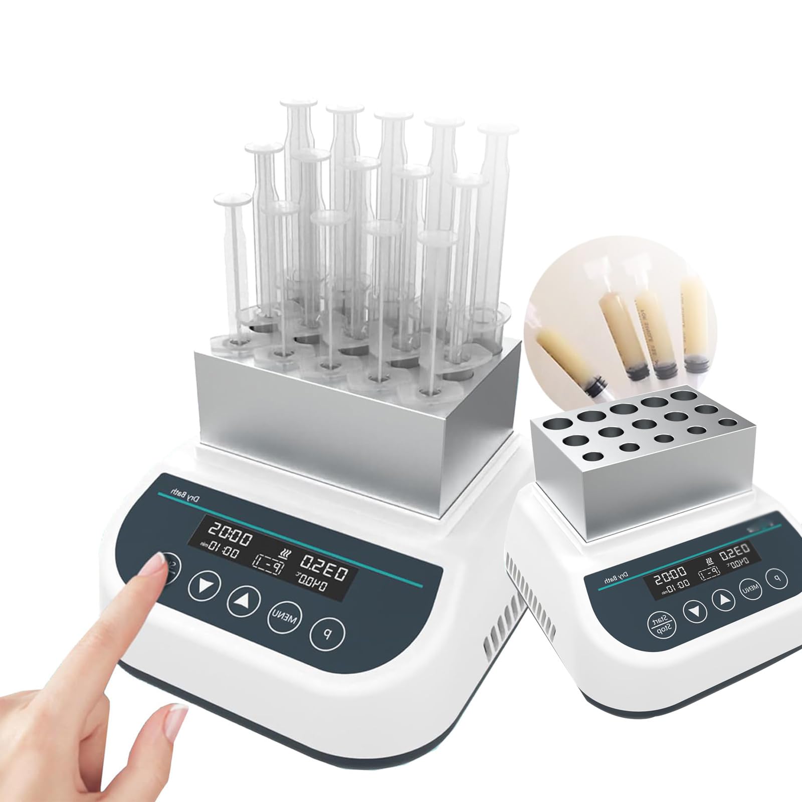 PRP PPP Gel Maker Heater Dry Bath Heater, Professional Gel Heating Machine, Plasma Gel Maker Heater,Timing 5s-23h59min,Digital Keypad, with Vents