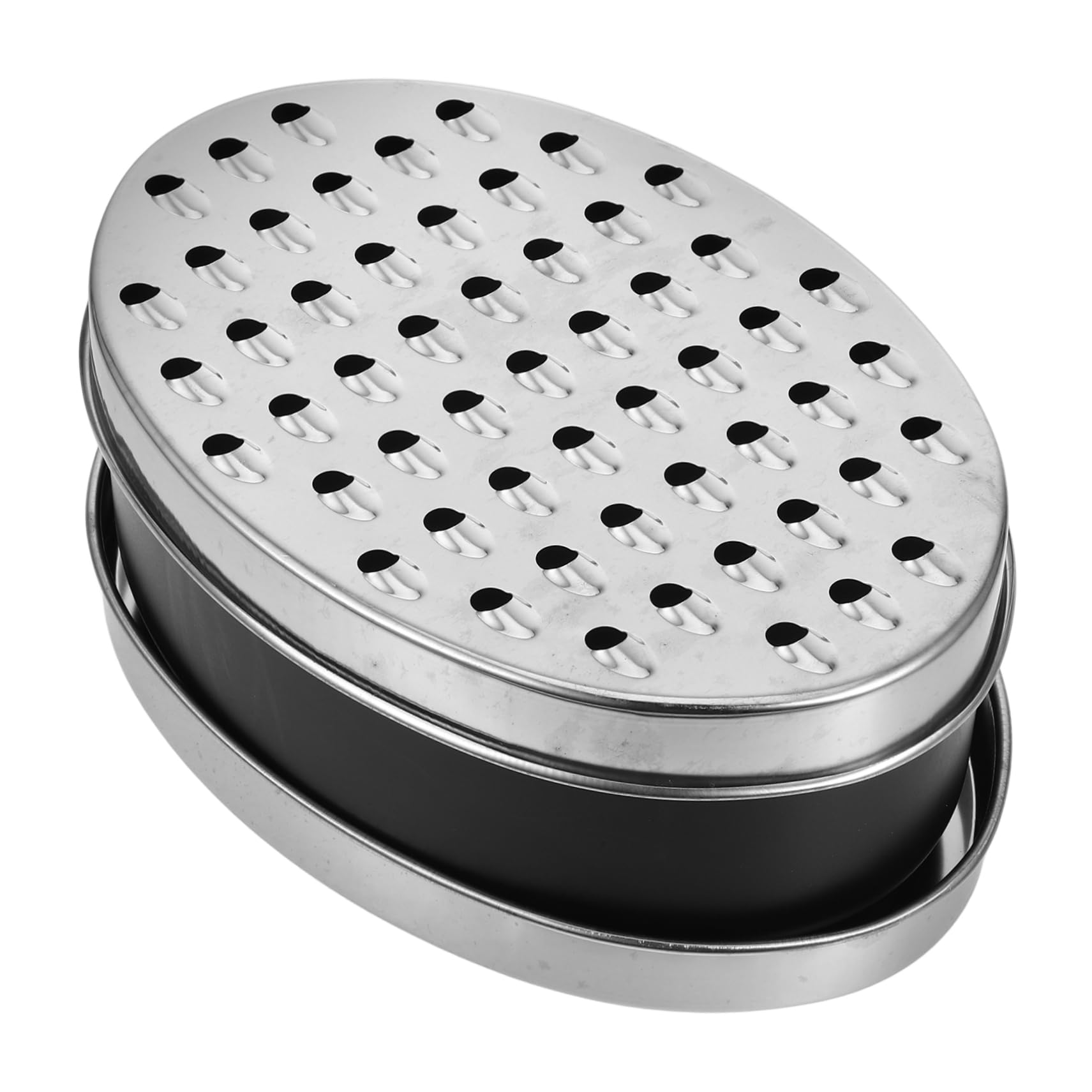 AUTSUPPL Stainless Steel Grater with Container Versatile Kitchen Tool for Effortless Grating of Cheese Vegetables More Easy to Clean for Meal Prep