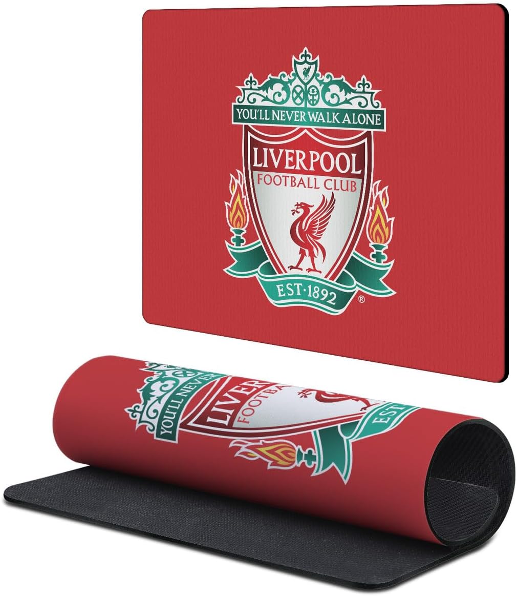 Head Case Designs Officially Licensed Liverpool Football Club Sticker Collage Graphics 23.62 x 11.81 x 0.12 inches (600 x 300 mm) - L Gaming Office Desk PC Keyboard Mouse Mat Pad