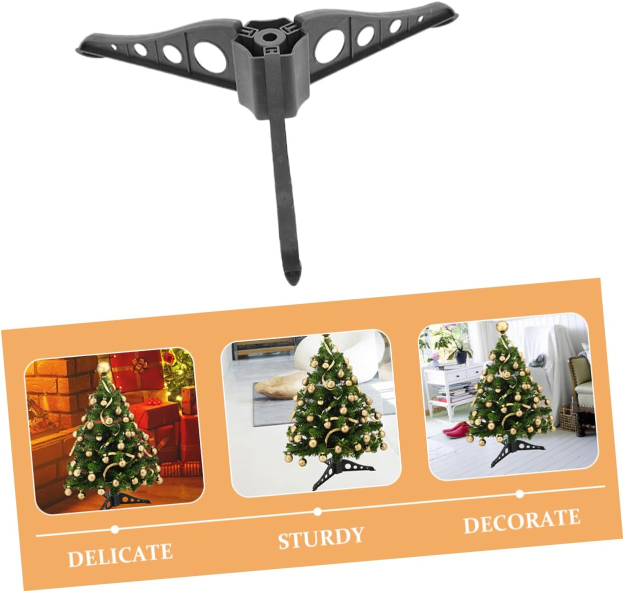 15pcs Christmas Tree Stand Support Base for Holiday Decorations Easy Installation Material for Festive Tabletop Displays