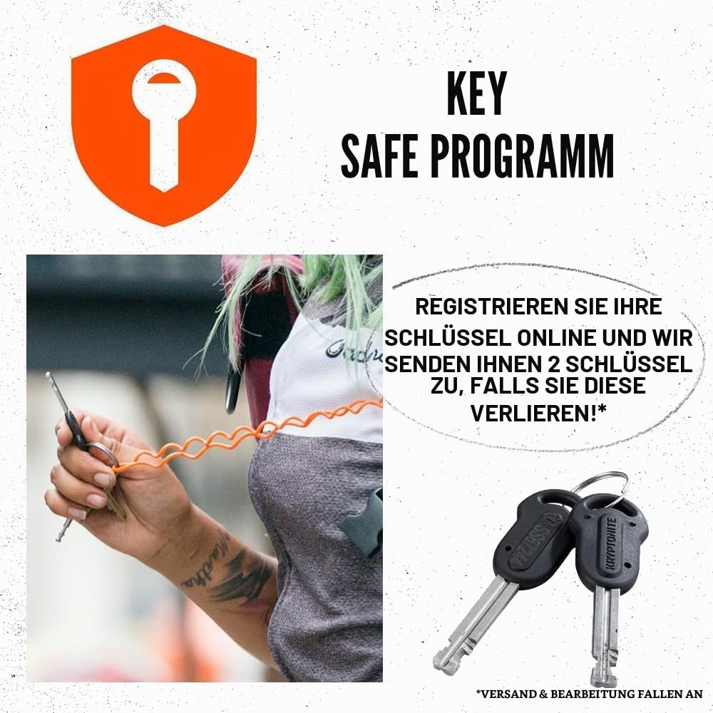 Kryptonite New York Lock Diamond Standard Bügelschloss, doppellagiger Stahlbügel mit Diamantbeschichtung, Sicherheitslevel 10+/10, flexsicher, für Fahrräder, E-Bikes, Motorräder, 2,3kg, 17,3 x 27,1 cm