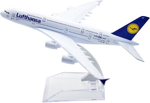 Tang Dynast 1:400 6.3 in Air Bus A380 LH Airlines Metal Avión Modelo Avión Modelo Avión Juguete Modelo