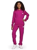 Girls Athletic 2 Piece – Soft fleece Pullover Hoodie Sweatshirt & Joggers Sweatsuit Activewear Set (4-12)