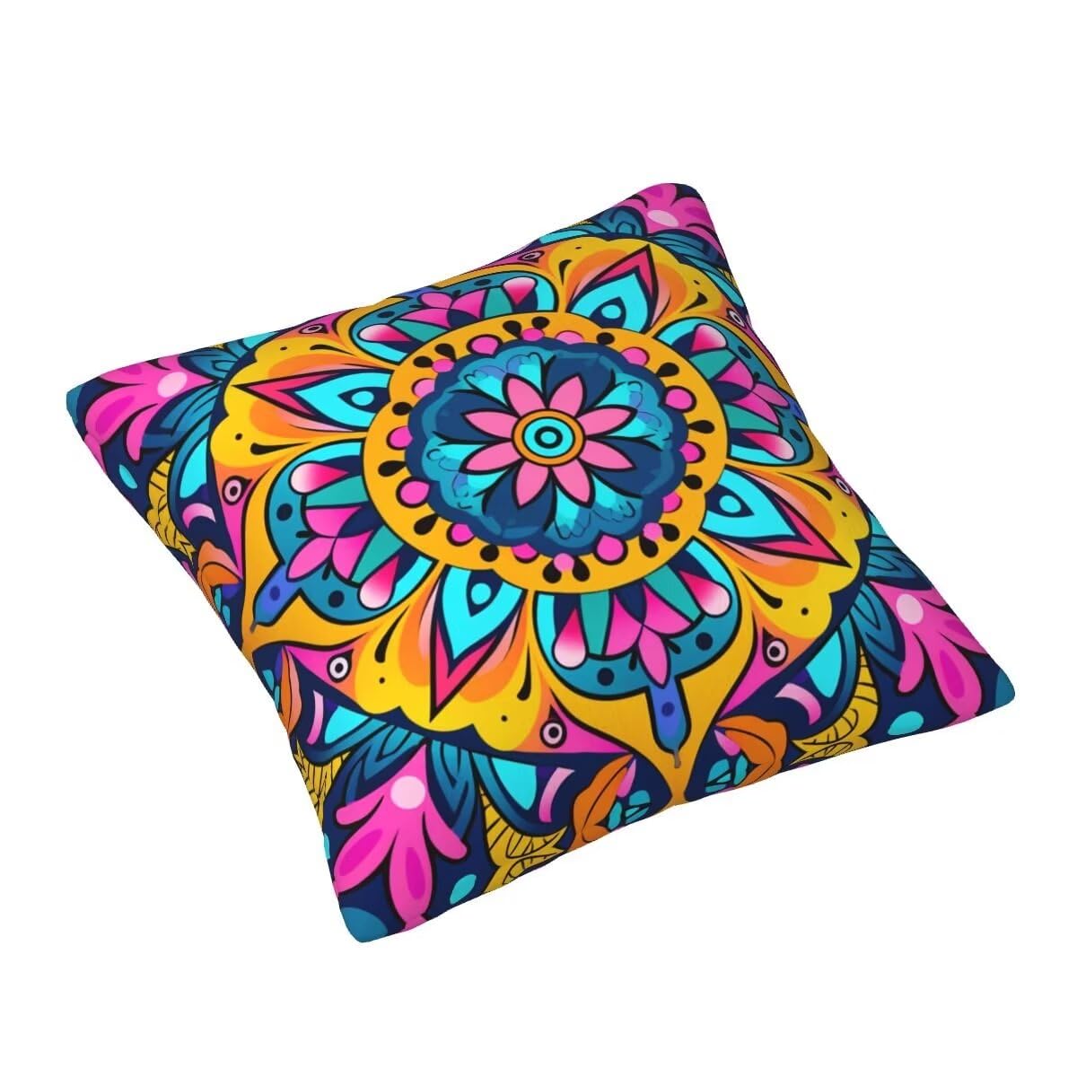 Federe Cuscini Divano 65x65 cm Set di 2 in Velluto Copricuscini Divano, Federe Cuscini Mandara Boemia Decorativi Cuscini per Divano, Federe Cuscino per Soggiorno, Camera da Letto Room Decor -TR380