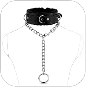 Amazon.com: Blinan Punk Choker Leather Collar for women with with