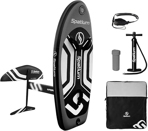 Miniatura 1 de Spatium Hydrofoil Board para surf con accesorios Hydrofoil Inflator Pump, mochila, correa segura, kit de fijación Wing Foil Board Surf Hydrofoil