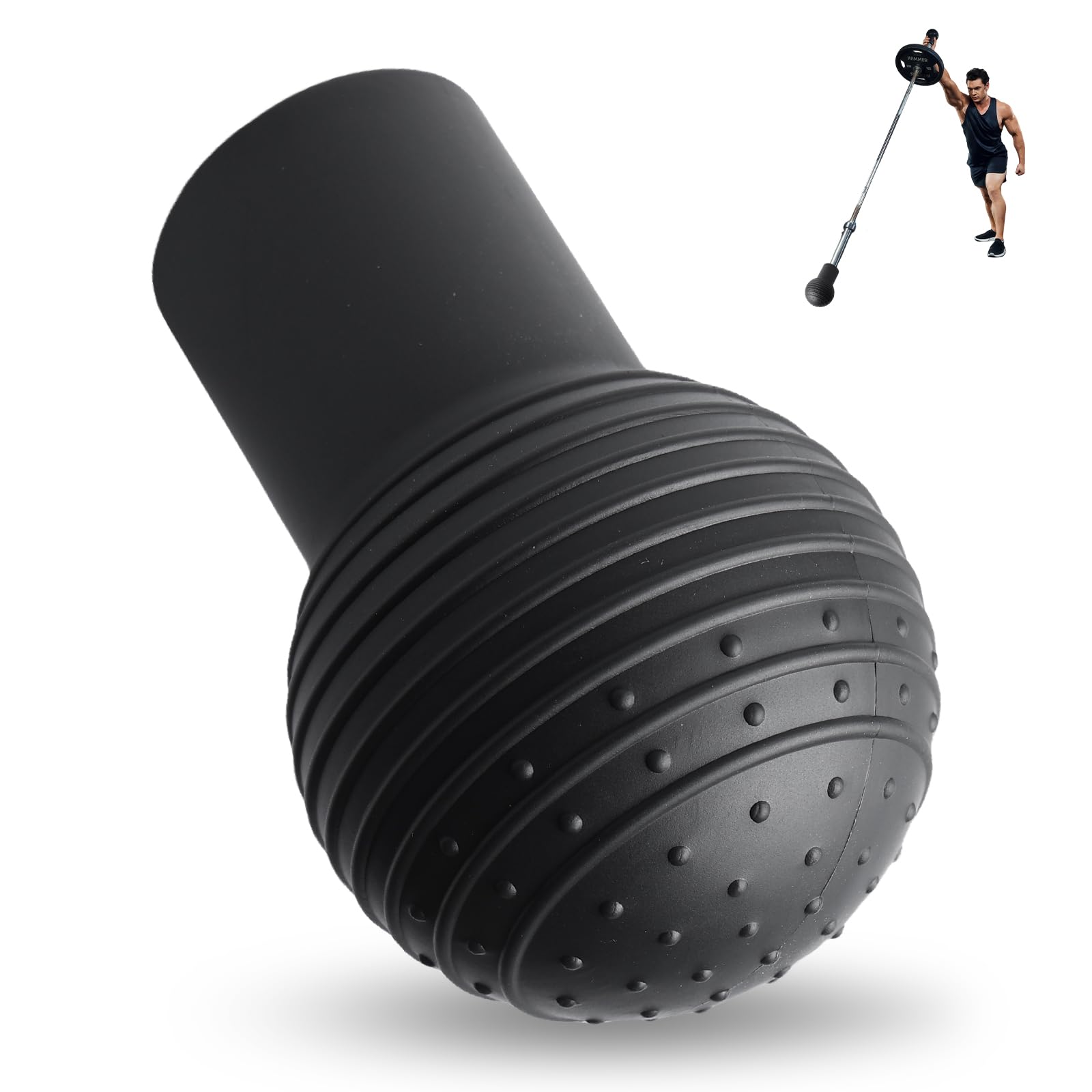 Inserto per mine terrestri in silicone per bilanciere, accessori per mine terrestri Landmine Base, rotazione a 360°, stabile e antiscivolo, bombe per bilanciere per spinte, canottaggio