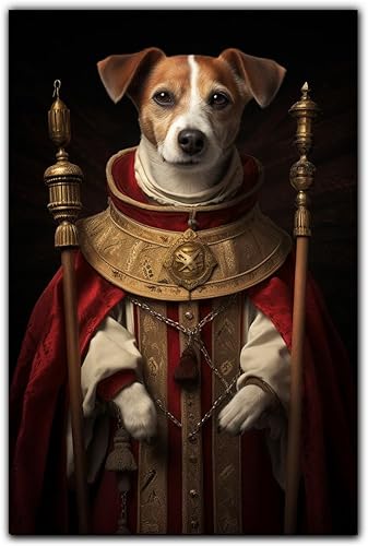 Miniatura 746 de Thuan Chow Chow Retrato de mascota con disfraz real de perro en un disfraz retrato de perro con vestimenta Retrato medieval de mascota retrato