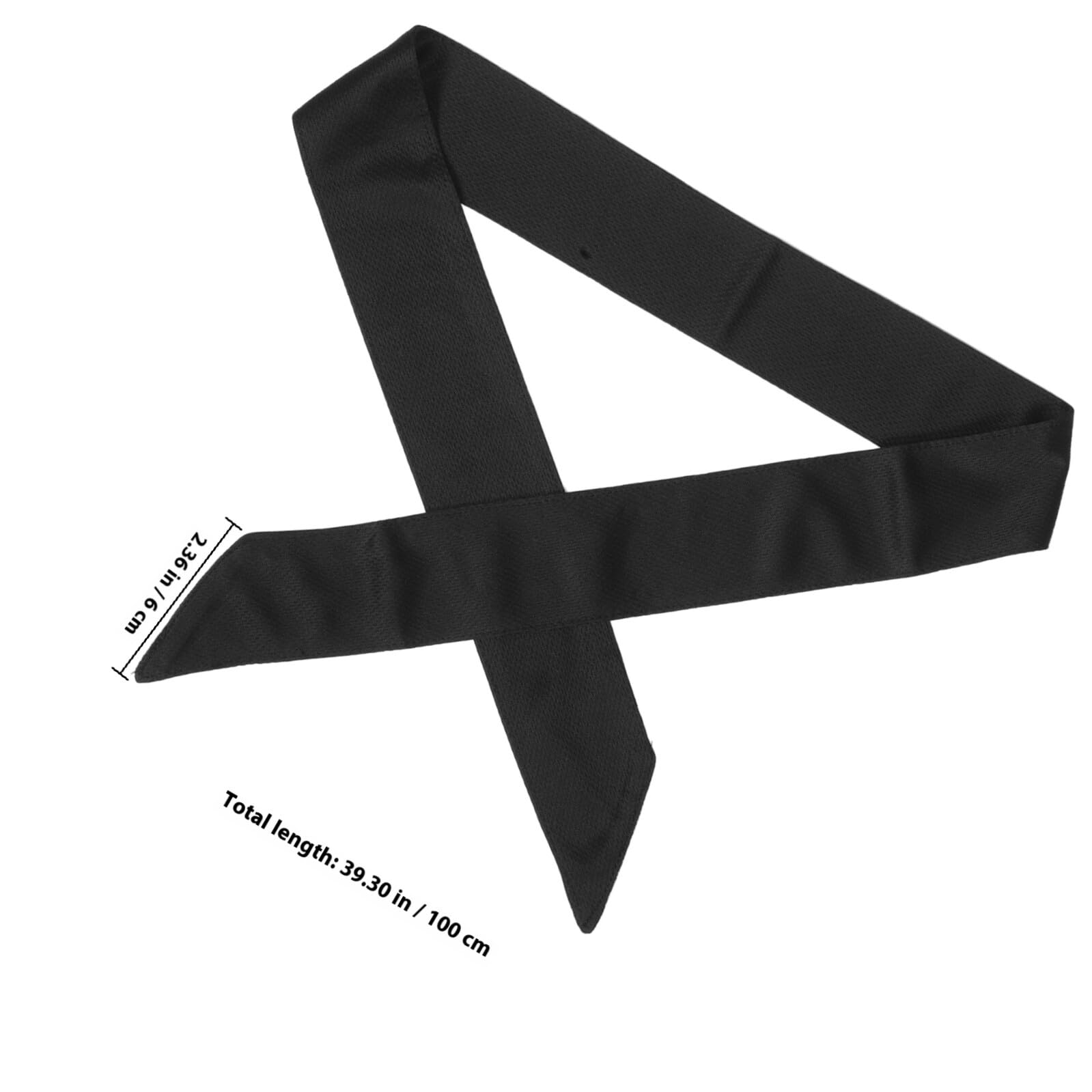 Sportstirnband Unisex Schwarz aus Polyester für Yoga und Leichtathletik