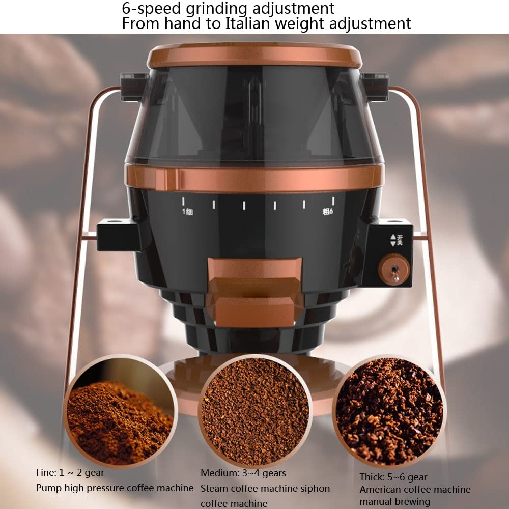 Macinacaffè A Macina Conica Macinacaffè Elettrico A Macine Con 5 Impostazioni Di Macinatura Fresa in Ceramica Conica Grande Tramoggia Per La Produzione Di Birra Di Precisione Chicchi Di Caffè Freschi