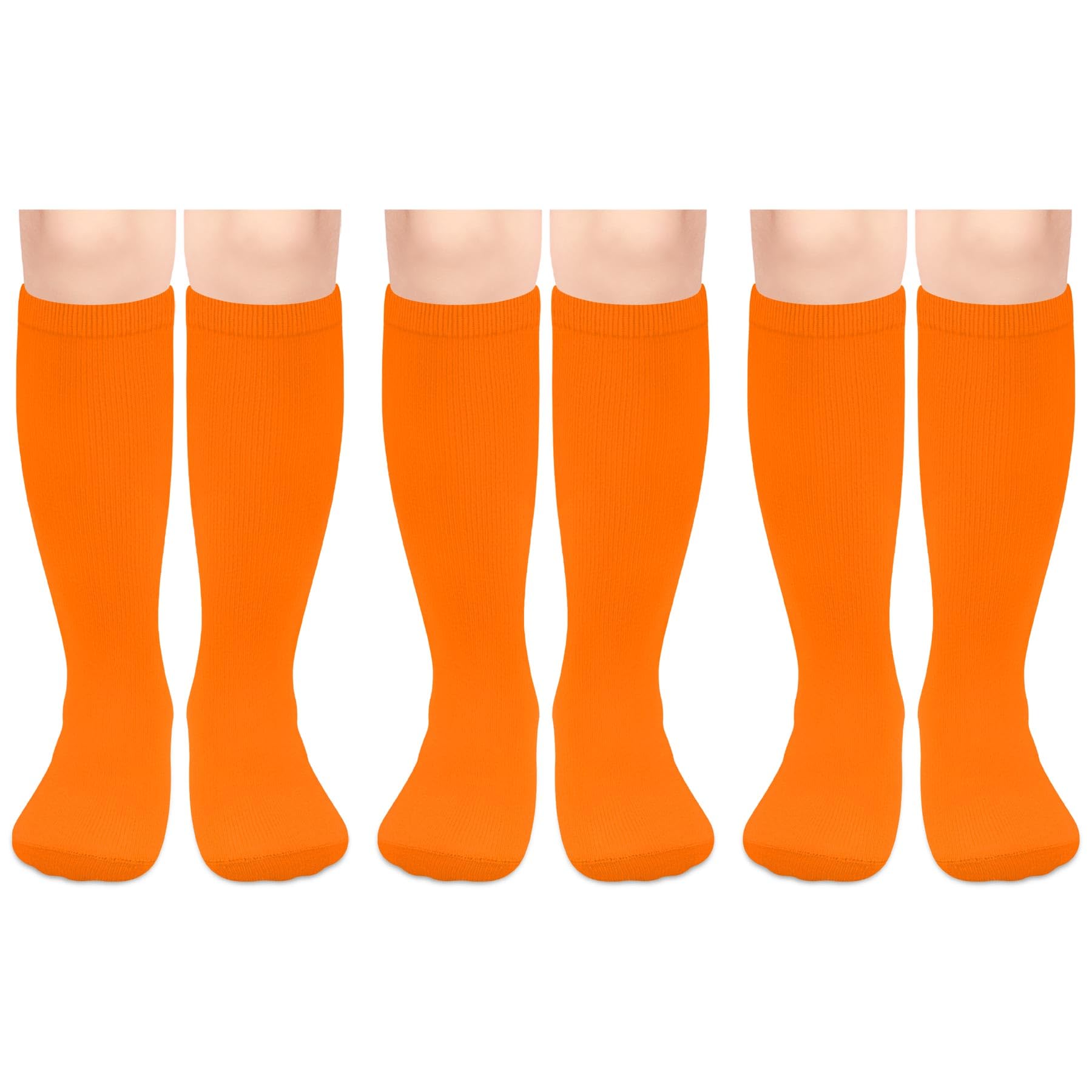 Olreco 3 Pack Toddler Soccer Socks Kids Baseball Socks Boys Girls Softball Sock Youth Football Sock Athletic Accessories