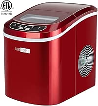 VIVOHOME Electric Portable Compact Countertop Automatic Ice Cube Maker Machine 26lbs/day Red ETL Listed - coolthings.us