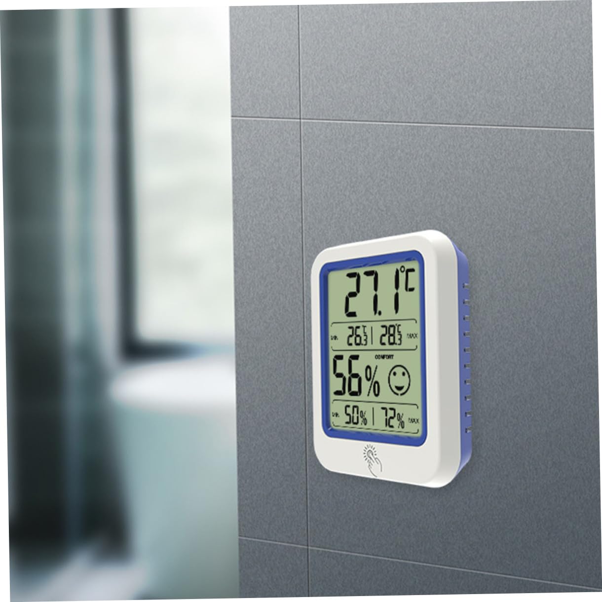 HEMOTON 2 Pezzi Igrometro a Temperatura Termometri Digitali Miniigrotermografo Igroscopio Digitale Misuratore Di Temperatura Termometro Igrometro Digitale Plastica