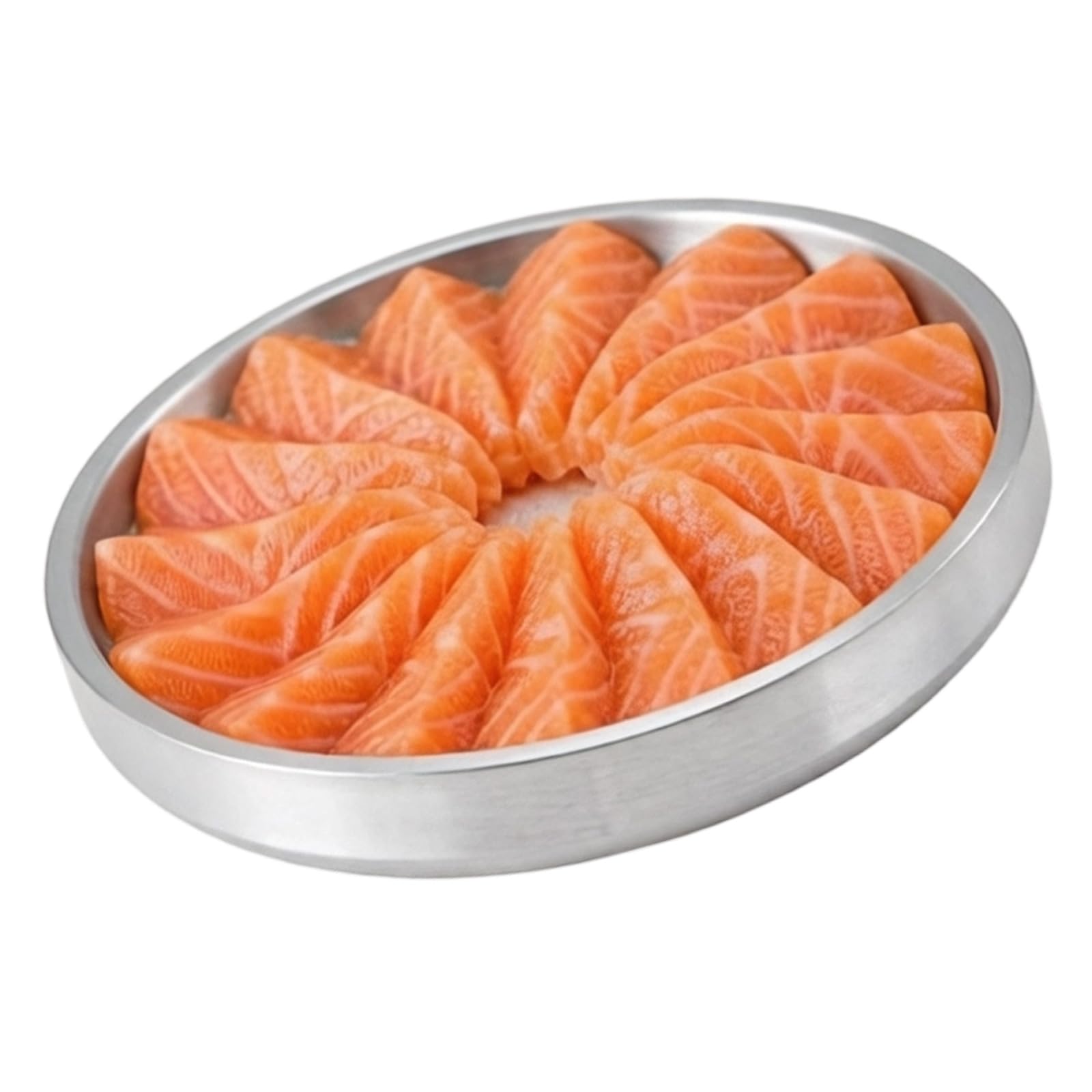 Whoasyst Premium Stainless Steel Ice Plate for Social Incidents Snacks and Sushi Presentation Rust Easy to Maintain Ideal for Indoor Outdoor Use Rustproof Ice Tray