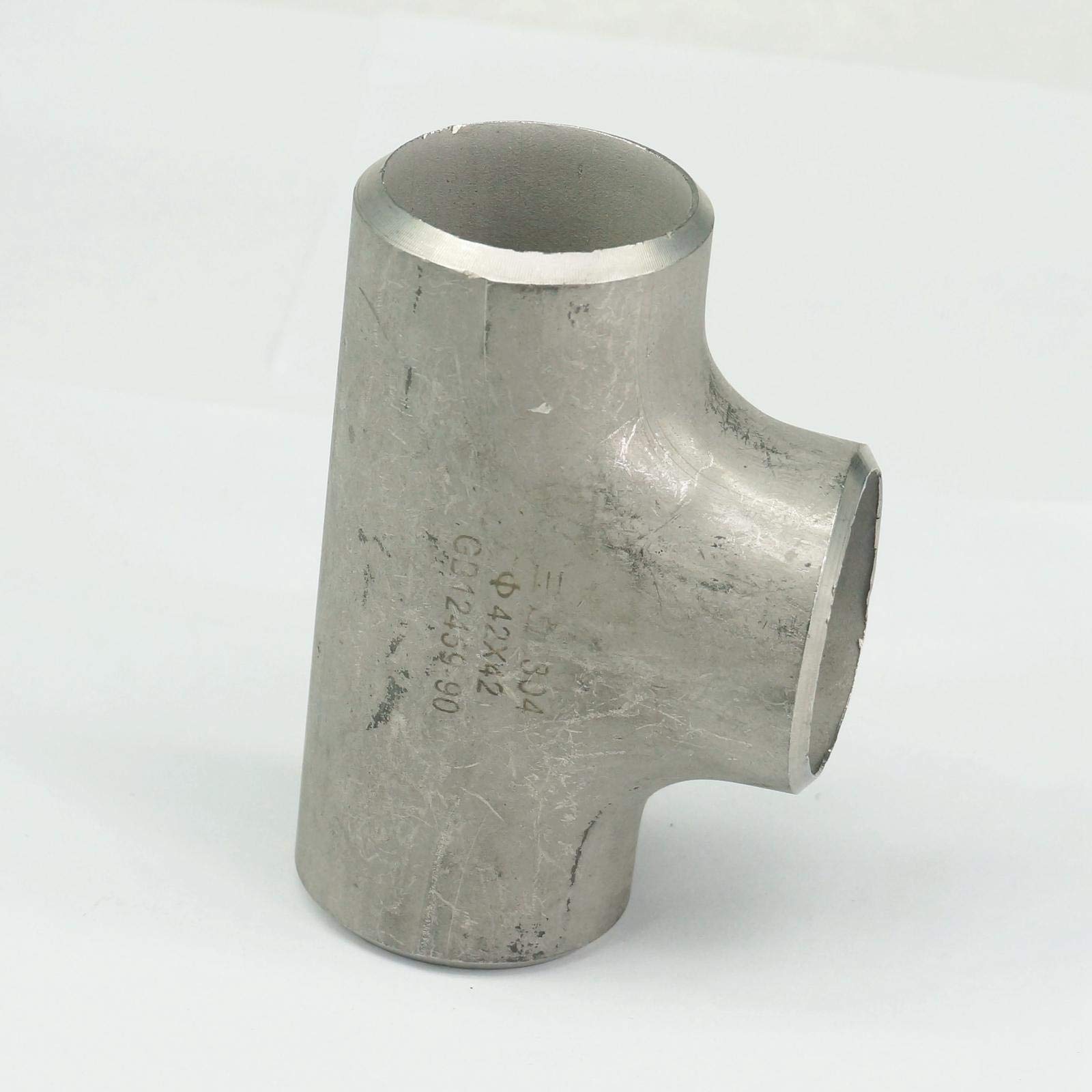 1pc 38mm O/D x 2-3 mm Thickness 304 Stainless Steel Equal Tee 3 Way Butt Welded Pipe Fitting Water gas Oil