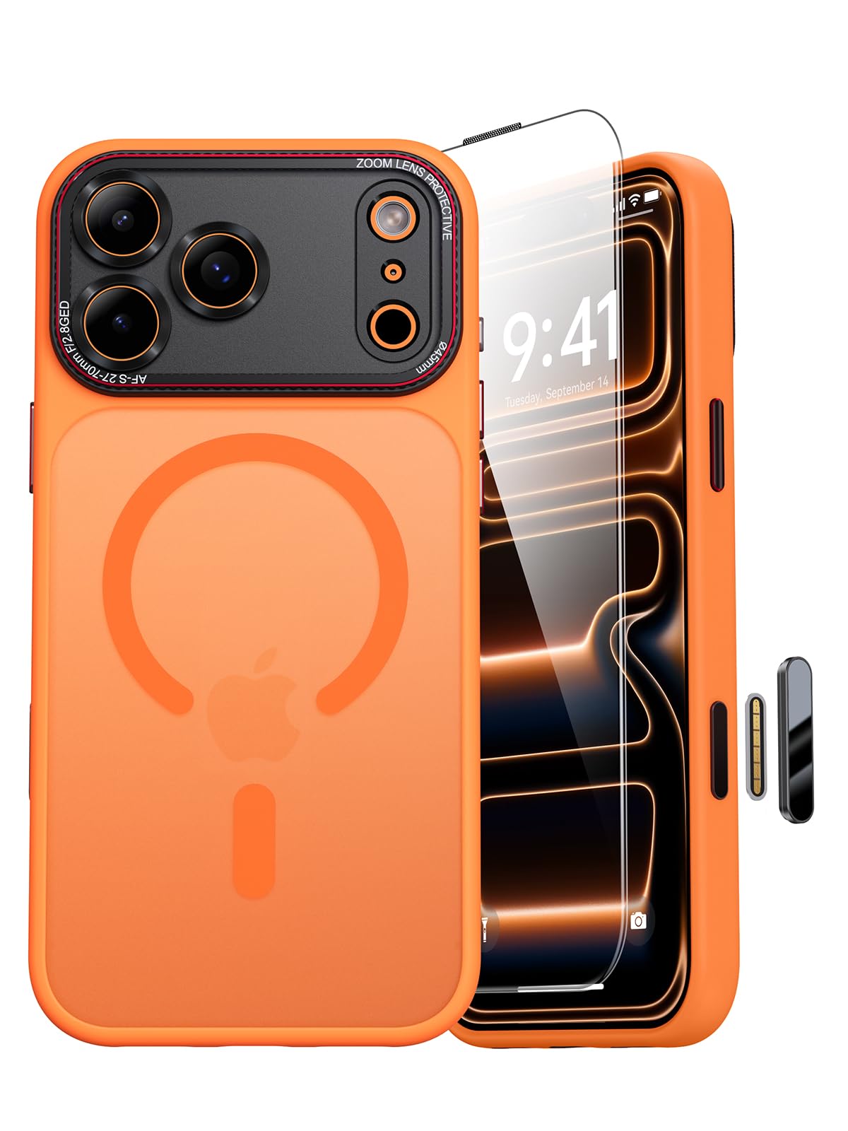 Amazon.co.jp: 【米軍MIL規格・指紋防止】JUESHITUO iPhone 17 Pro 用