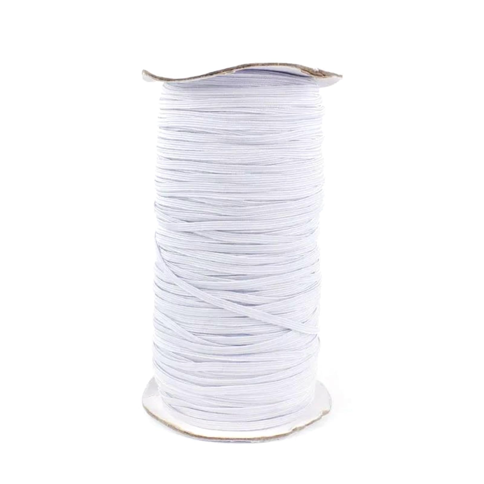 Szeroka gumka do szycia, 20M 3/6mm gumowa elastyczna lina, opaska do włosów taśma do szycia DIY akcesoria do odzieży w pasie(White,3mm)