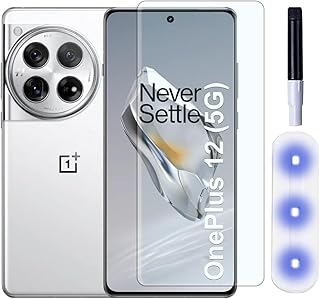 Dl3 Mobilak Full Glass Screen Protector For OnePlus 12 5GTempered Glass Full Glue Cover Screen Protector For Fingerprint Unlock Screen Glass Film