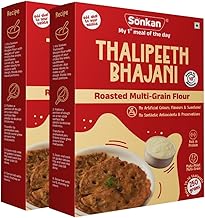 SONKAN Bhajani Thalipeeth Bhajani 100% Natural Ingredients | No Preservatives | Quick & Easy Meal | Pack of 2 (2 x 250g Each = 500g)