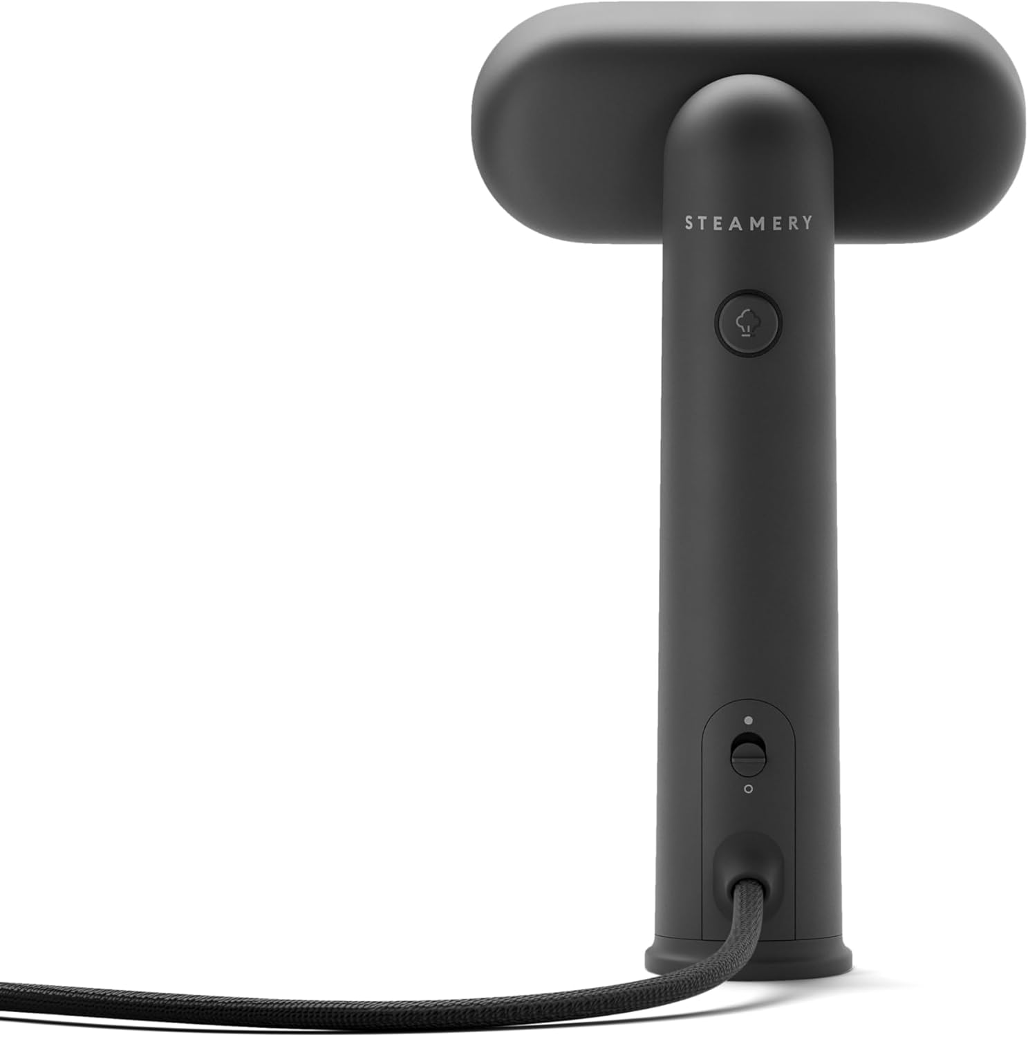 Steamery Travel Steamer Cirrus Lite, 1200W, Steam Output 16g/min, Heat up 18 Seconds, Portable & Packable, Rotating Steam Head, Dry Steam Technology (Black)