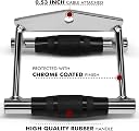 ABS SPORTS Cable Machine Attachment, Row Handles, Tricep Rope, Straight Bar, V Bar, LAT Pulldown Accessories Load 250KG for Home Gym (C.D Handle) gallery image