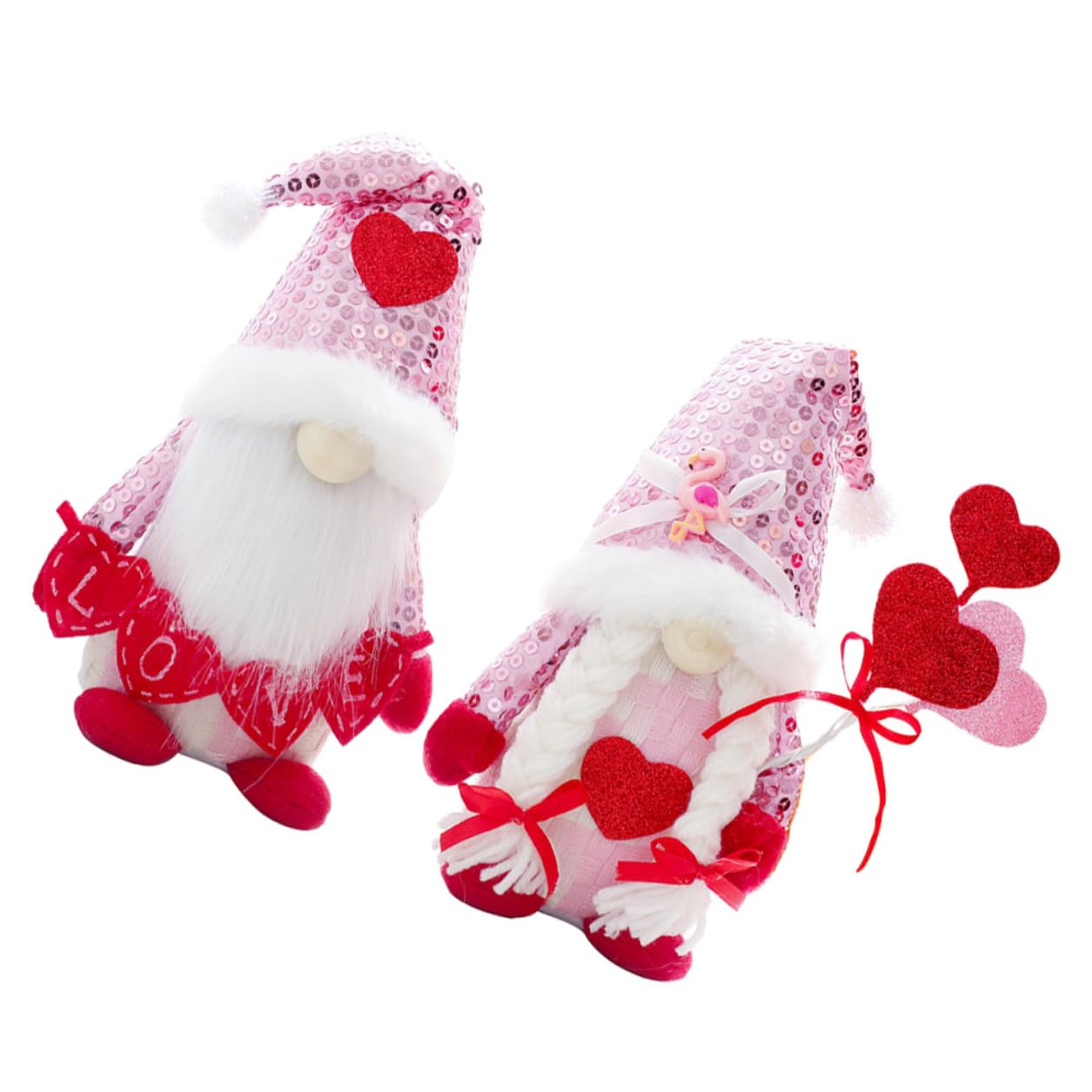 TOYANDONA 2 Pezzi Decorazione Natalizia di Bambole Nane Ornamenti Resistenti All’usura Accessori per Festa Articoli per Casa