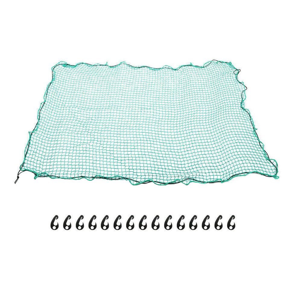 Sosoport Rete di Carico Elastica in Nylon 2,5x3,5 M con Ganci per Cassone Pick-up e Rimorchio, Rete Anti-Caduta Resistente alle Intemperie per Traslochi, Campeggio e Trasporti Veicoli