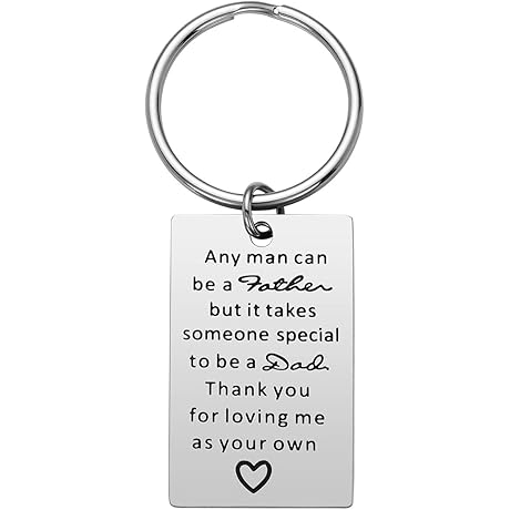 Personalized Step Dad Keychain: A Cherished Keepsake for Father Figures