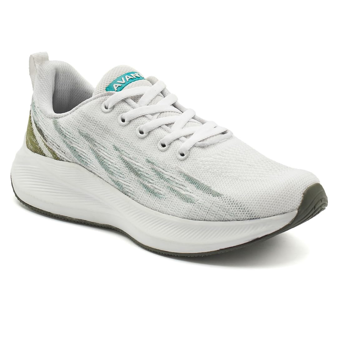 AVANT Womens Ariel White Running Shoes - 8 UK (AVWSH013CL01UK8) (B0CR1VD3VG) Amazon Price History, Amazon Price Tracker