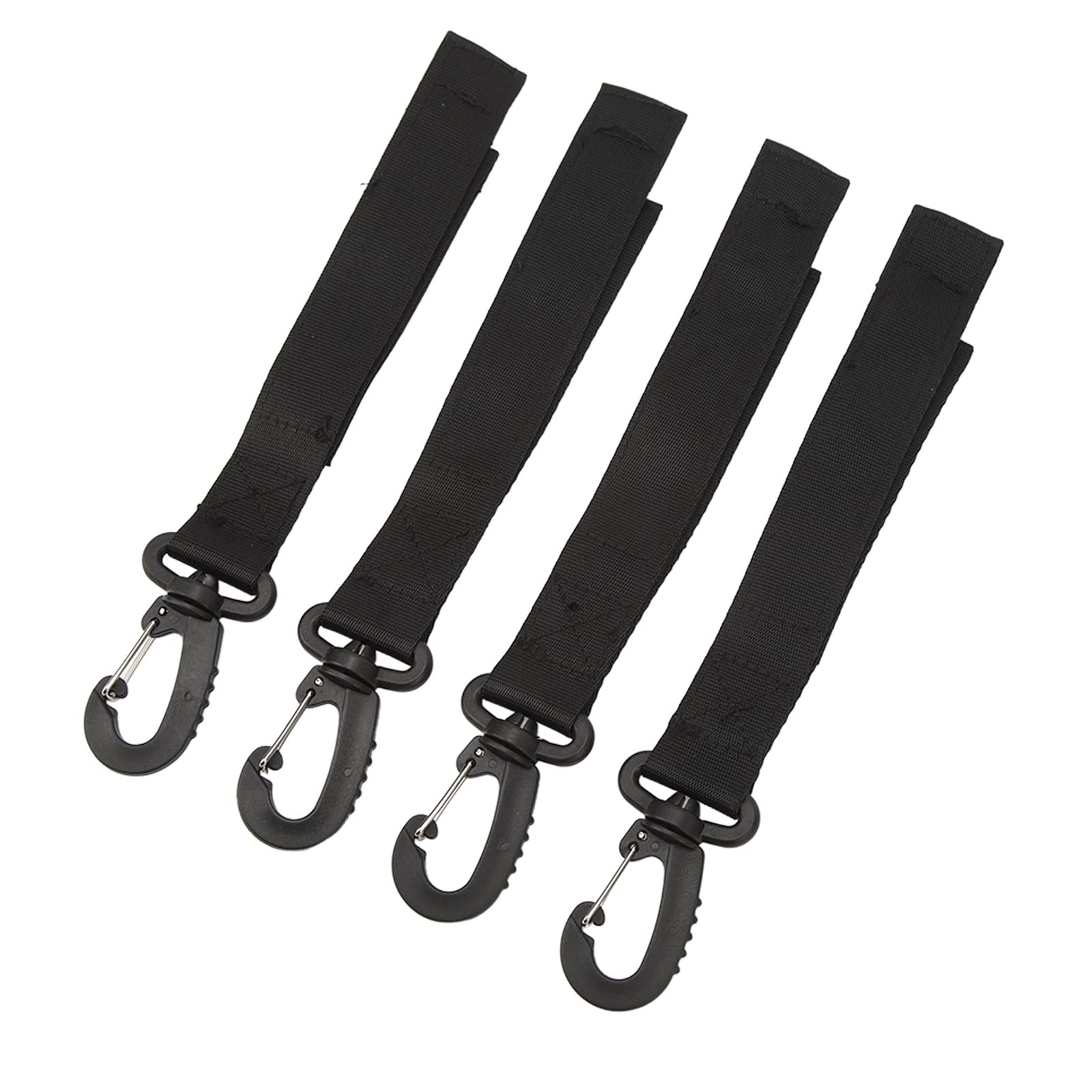 SUPVOX Lot De 2 Colliers De Serrage Nylon Noir - Clip Fixation Tuyau Pour Kayak, Bateau, Yacht - Anti-Vibration