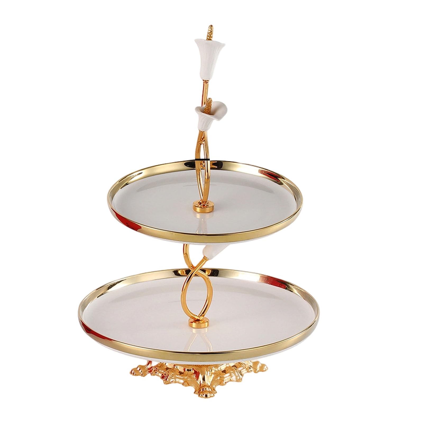 Porcelain Serving Platter Tiered Stand for Dessert Fruits and Appetizers Ideal for Parties and Afternoon Tea Wedding Parties Pastries Holder