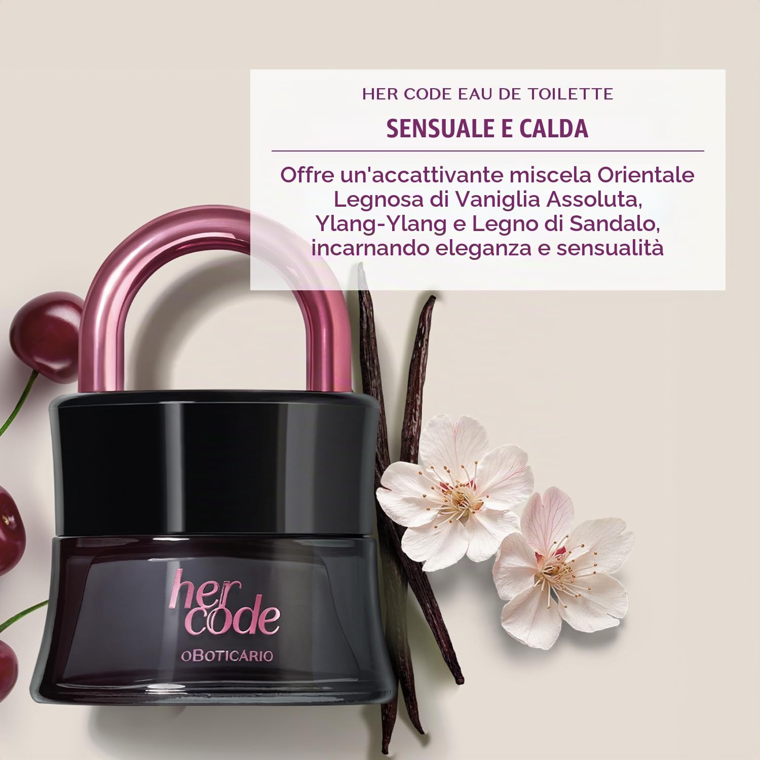 O BOTICÁRIO HER CODE Touch - Eau De Parfum 50ml - Paradea