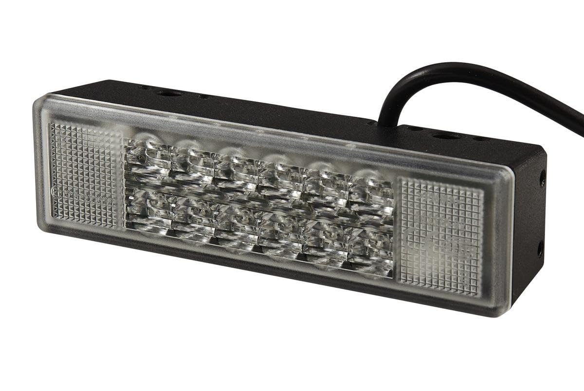 HELLA 2XD 009 048-101 LED-Blitz-Kennleuchte - C-LED - 24V - blau - Einbau/Schraubanschluss - Kabel: 800mm - Stecker: offene Kabelenden