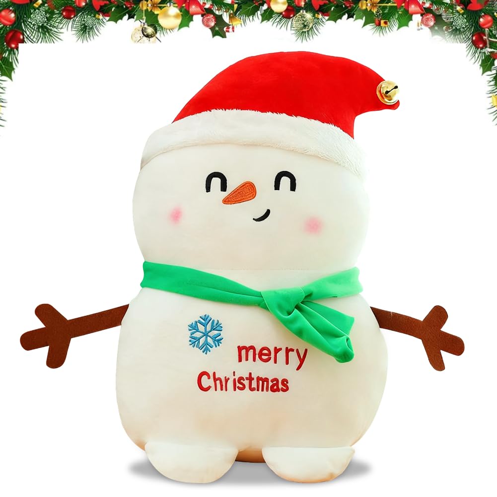 LGQHCE Snowman Teddy, Christmas Soft Toy, Snowman Plush Pillow Toys for Kids, Winter Holiday Decor, Christmas Snowman Plush Toy Xmas Gifts for Kids Xmas Home Decor - 25cm — image 1